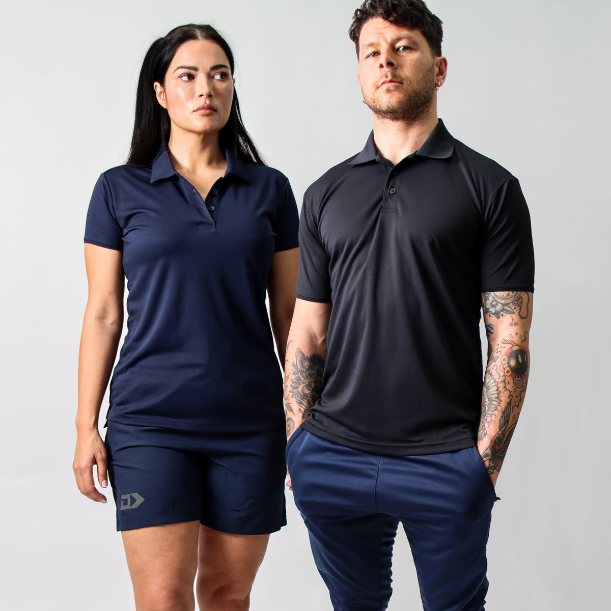 DS Mens Navy Stock Polo