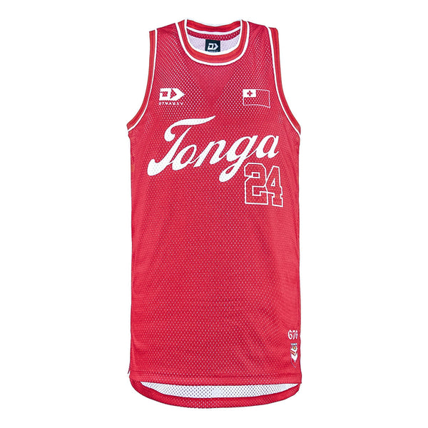 2024 Tonga Rugby League Men’s Basketball Singlet