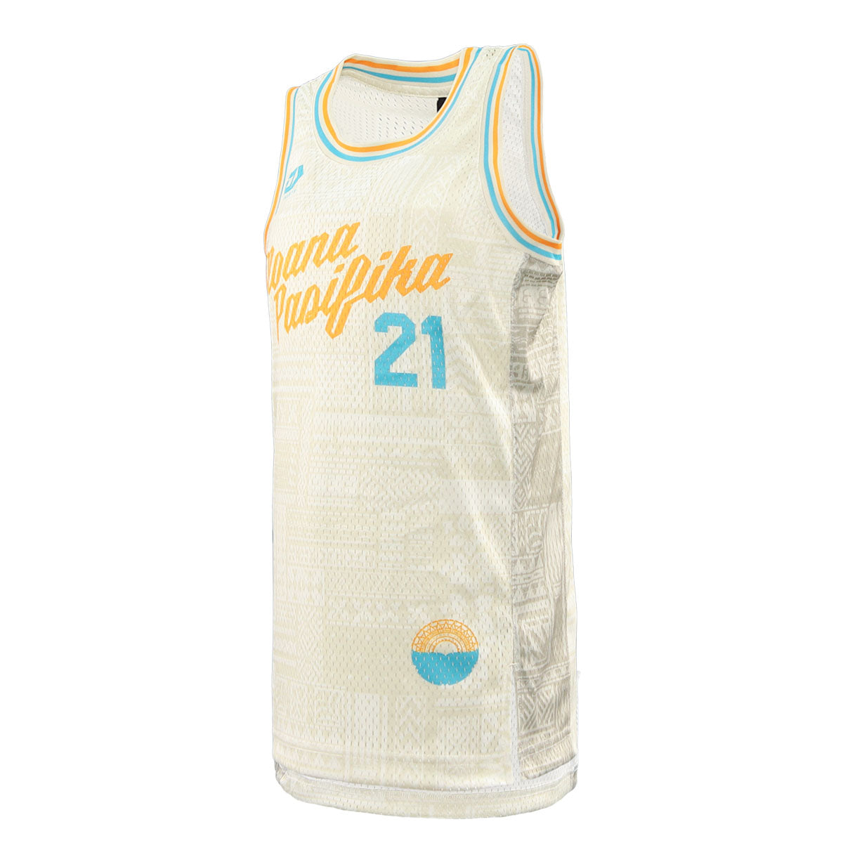 2025 Moana Pasifika Junior Beige Basketball Singlet