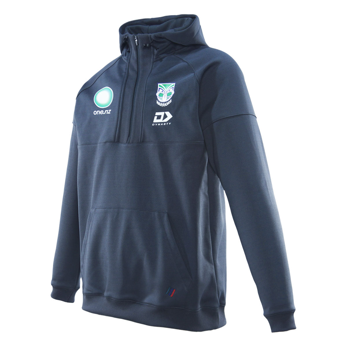 2025 NZ Warriors Mens Qtr Zip Hoodie - Charcoal