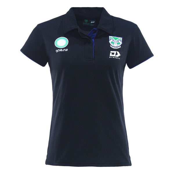 2025 New Zealand Warriors Ladies Black Media Polo