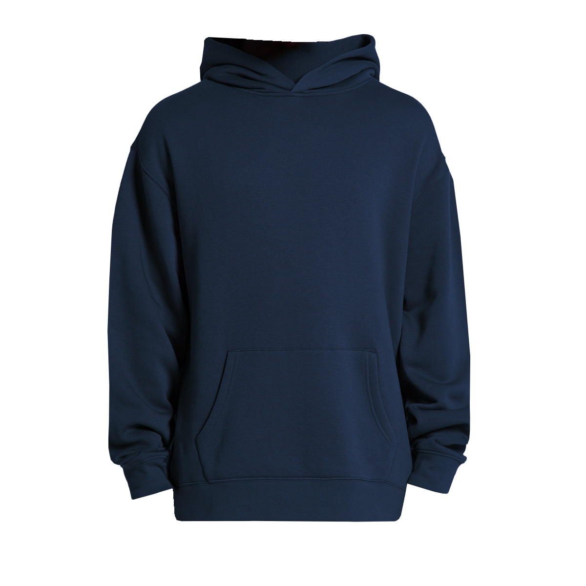 DS Stock Navy Pullover Fleece Hoodie-FRONT