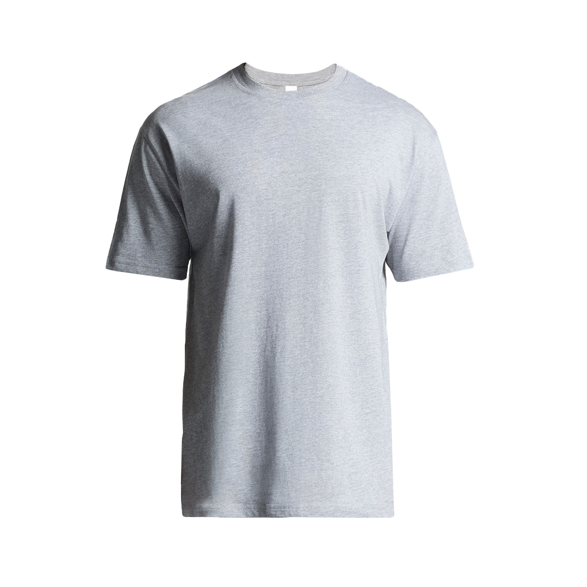 DS Adult Grey Marle Cotton Tee-FRONT