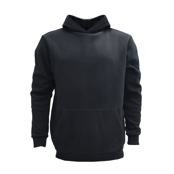 DS Black Pullover Fleece Hoodie-FRONTDS Stock Black Pullover Fleece Hoodie-FRONT