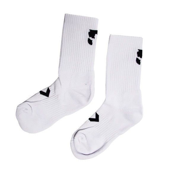 2024 David Nyika White Crew Sock