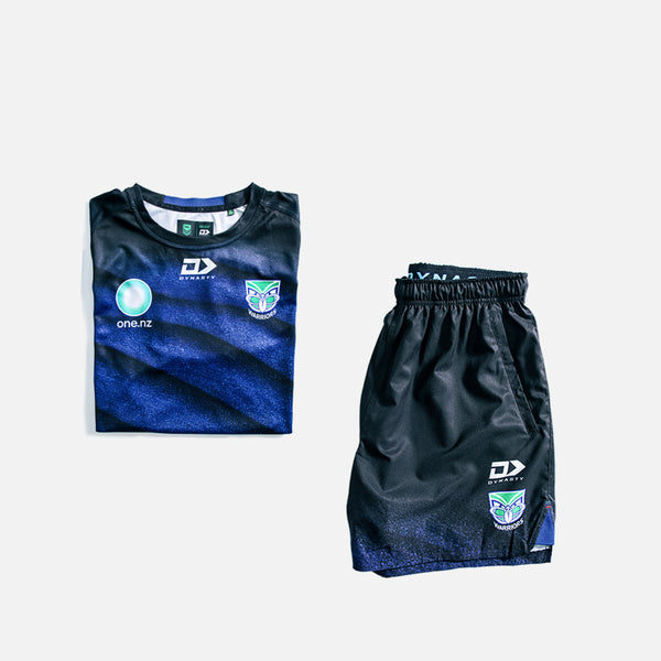 2025 New Zealand Warriors Training Tee & Gym Short Bundle