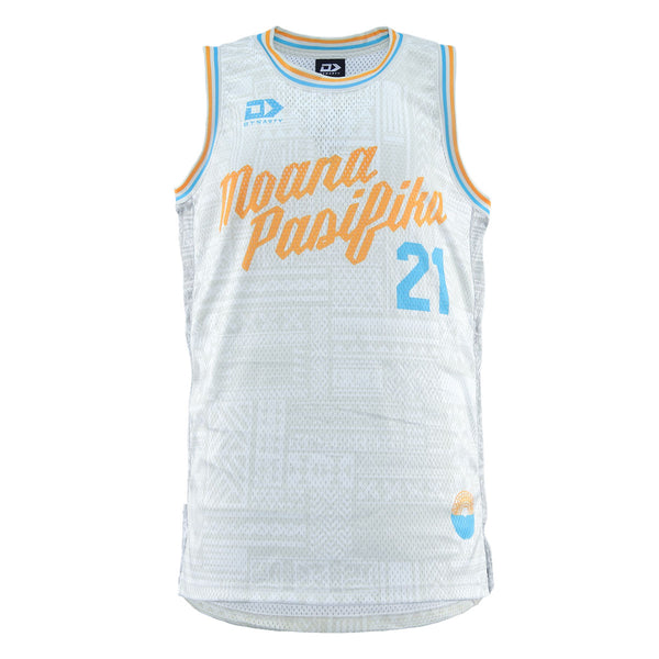 2025 Moana Pasifika Mens Beige Basketball Singlet