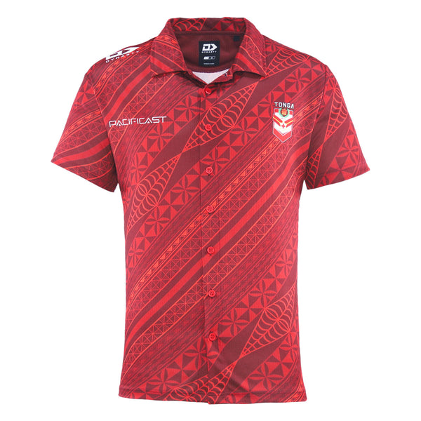 2024 Tonga Rugby League Men’s Button Up Polo