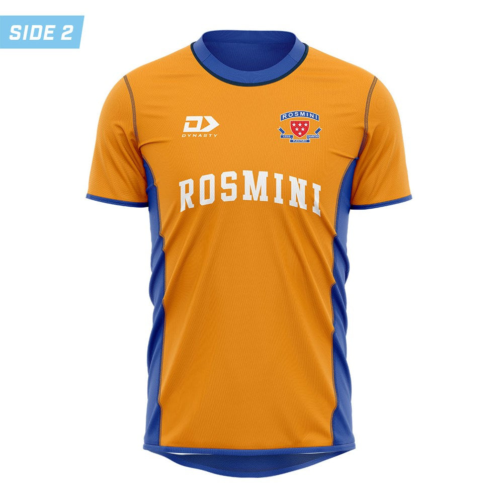 Rosmini College Reversible PE Tee - Gold Kelly